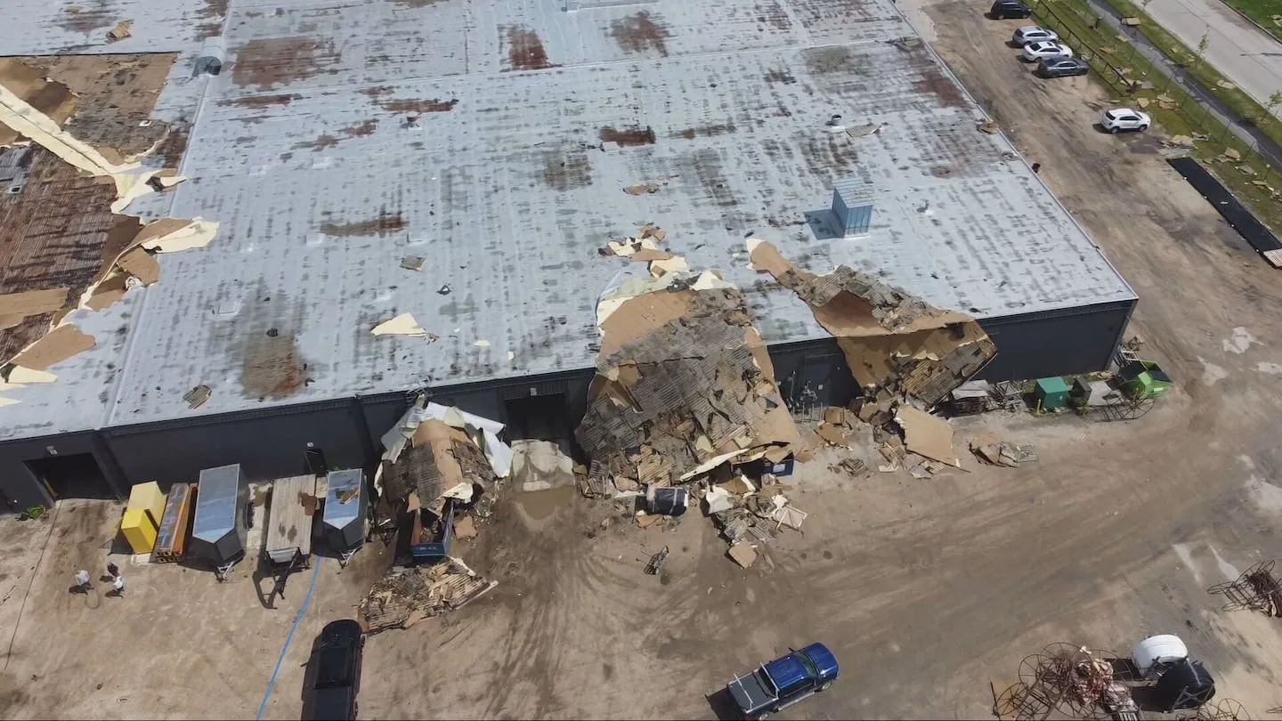 Commercial Tornado Damage Roof Assessment and Repair in High Point, NC